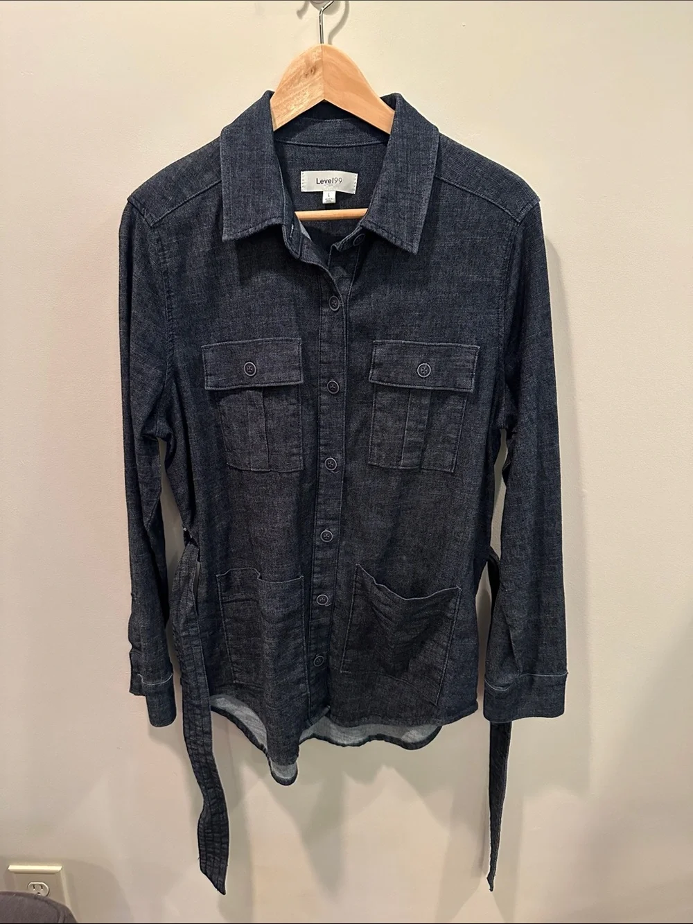 Level 99 Indigo Denim Jacket - Dark Blue